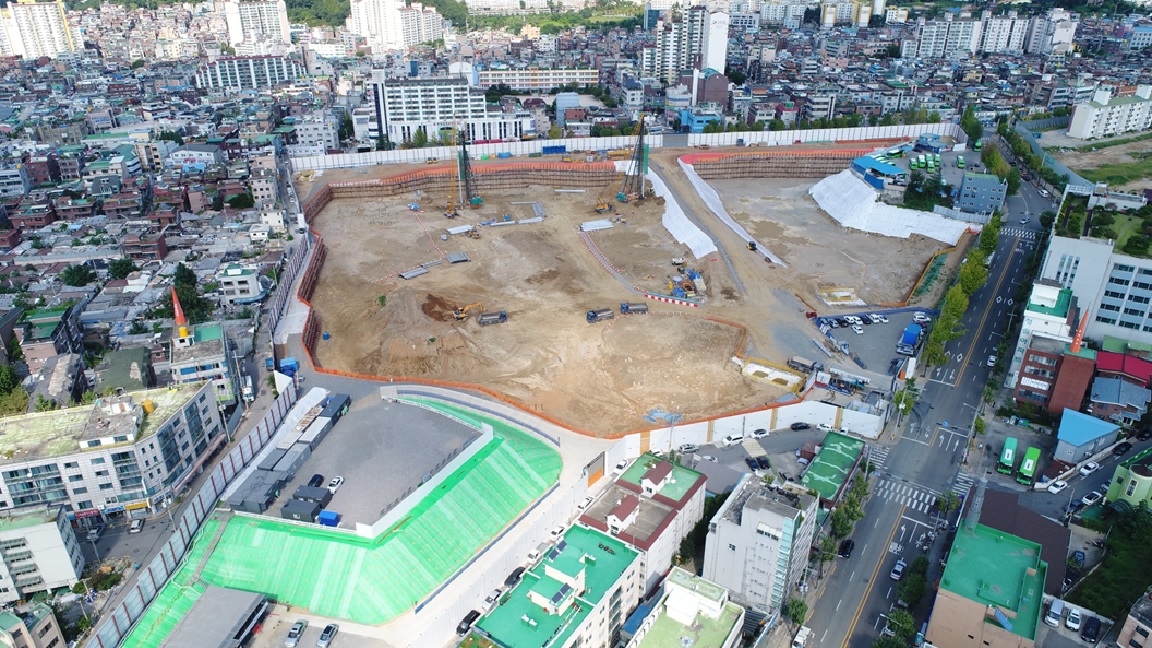 거여 주택재개발 현장 토공 및 흙막이공사