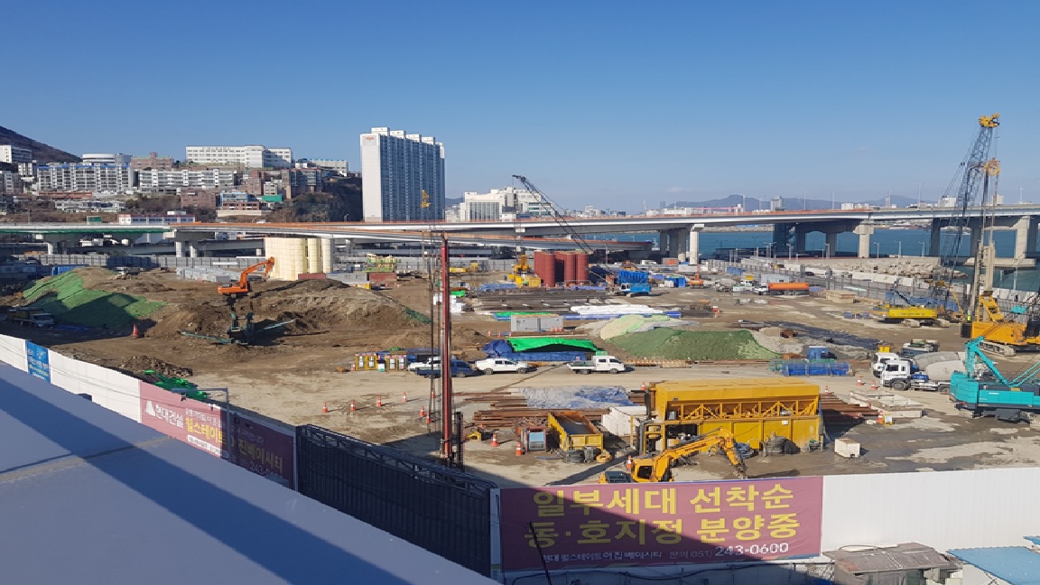 부산 송도 주상복합 신축공사 토공사